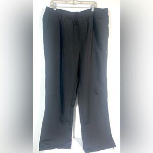 Fila Black Athletic Nylon Golf Pants Men Size 2XL ~ 40 X 32 Stretch Ankle Zip